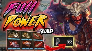 Smite Hachiman Full POWER Build  THE BLASTER HUNTER [upl. by Ahsikar]