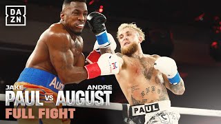 HUGE KO  Jake Paul vs Andre August Full Fight [upl. by Martineau698]