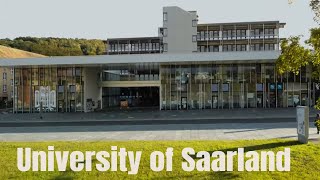 University of Saarland  Universität des Saarlandes Saarbrücken  Campus Tour  Drone View [upl. by Aracahs]