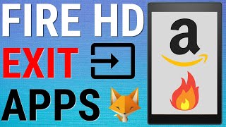 How To Quit Apps On Amazon Fire HD Tablets [upl. by Oilcareh]