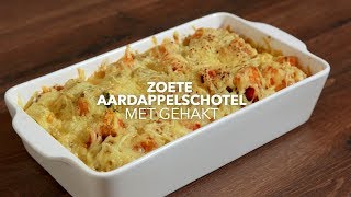 Zoete aardappelschotel met gehakt [upl. by Ashia]