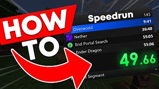 How to setup SPEEDRUN TIMER Livesplit Tutorial [upl. by Ramona60]