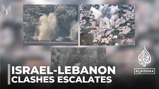 IsraelLebanon clashes Violence escalates in border areas [upl. by Emmalee]