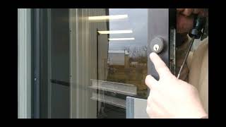 CHANGING THE LOCK ON A STOREFRONT DOOR [upl. by Ecyaj]