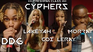 DDG Lakeyah Morray and Coi Lerays 2021 XXL Freshman Cypher [upl. by Avahc448]