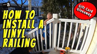 How to Install a Vinyl Railing [upl. by Esor]