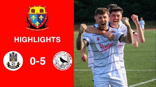 Caerleon 05 Cwmbrân Town  Gwent FA Senior cup  Quarter final highlights [upl. by Marylou]