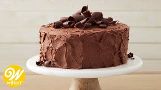 Easy Chocolate Cake Recipe for Beginners  Wilton [upl. by Nahtanod]