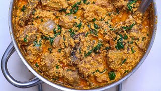 How To Cook Egusi Soup  Frying Method  Foodace Egusi Soup recipe [upl. by Haswell]