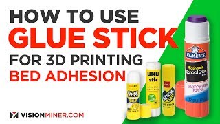 How To Use Glue Stick for 3D Printer Bed Adhesion [upl. by Husha694]