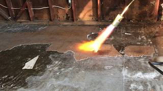 Removing linoleum flooring [upl. by Asiole]