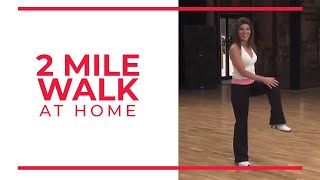 2 Mile Walk  At Home Workouts [upl. by Yalonda]