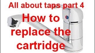 How to replace a mixer tap cartridge plumbing DIY [upl. by Aikmat]