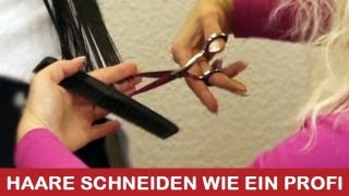 Haare schneiden wie ein Profi I DIY Tutorial Anleitung [upl. by Yerocaj]