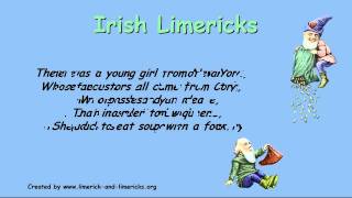 ♣♣♣ Irish Limericks  Example Limerick Poems ♣♣♣ [upl. by Aidualc253]