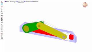 Mechanism Design CrankSlider 4 Mechanism Linkage Inversions [upl. by Ardle]