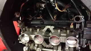 How To Change Spark Plugs On Suzuki GSXR600 and 750 K6  K7 [upl. by Ayikur733]