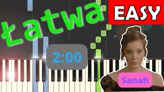 🎹 200 Sanah  Piano Tutorial łatwa wersja 🎵 NUTY W OPISIE 🎼 [upl. by Fai]