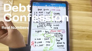 Debt Confession Real Numbers Low Income [upl. by Eenwahs]