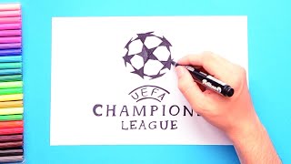 How to draw the UEFA Champions League Logo [upl. by Fancy]