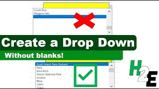 Create an Excel Drop Down List Without Blanks [upl. by Narok608]