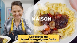 Recette boeuf bourguignon facile [upl. by Eirallam]