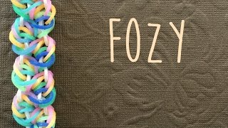 Rainbow Loom Bands Fozy Bracelet Tutorial [upl. by Fugate]