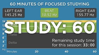 60 Minutes of Focused Studying The Best Binaural Beats [upl. by Ardnassac53]