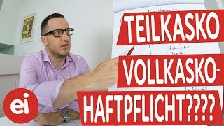 Haftpflicht Teilkasko oder Vollkaskoversicherung Welchen Deckungsschutz sollte man wählen [upl. by Howell]