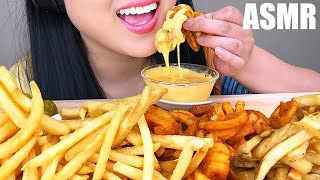 ASMR MOST POPULAR FAST FOOD FRIES  CHEESE SAUCE No Talking  ASMR Phan [upl. by Lorrac650]