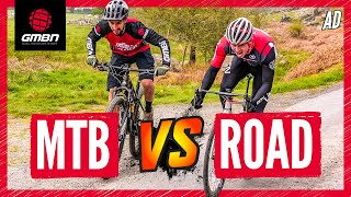 GMBN Vs GCN  From Here To There MTB Vs Road Bike Race [upl. by Amoreta]