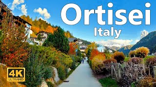 Ortisei Italy  Walking Tour 4K Ultra HD 60fps [upl. by Toshiko]