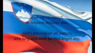 Slovenian National Anthem  quotZdravljicaquot SLEN [upl. by Merriam]