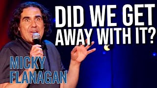 Then Vs Now  Micky Flanagan Back In The Game Live [upl. by Bolanger]