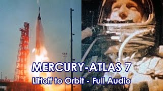 MERCURYATLAS 7  Liftoff to Orbit 19620524  Full Audio  Scott Carpenter Aurora 7 [upl. by Yerac]