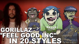 Gorillaz  Feel Good Inc  Ten Second Songs 20 Style Cover [upl. by Nappy]