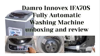 Damro Innovex IFA70S Steel Drum Fully Automatic Washing Machine unboxing and review [upl. by Mott]