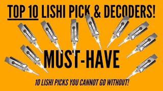 Top 10 Lishi Pick amp Decoders Best Starter Set For Auto Locksmiths [upl. by Collette236]