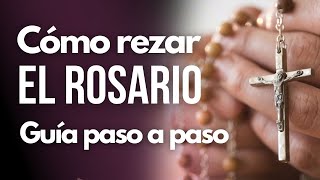 CÓMO REZAR el Rosario católico paso a paso [upl. by Amalbergas411]