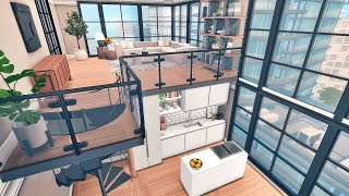 The Sims 4 Loft Apartment  701 Zenview  Speed Build  CC Links [upl. by Jun796]