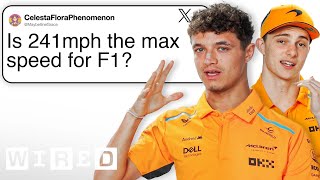 Lando Norris amp Oscar Piastri Answer Formula 1 Questions From Twitter  Tech Support  WIRED [upl. by Ajroj950]