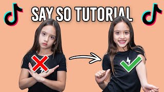 8 Year Old Leads SAY SO TikTok Dance Tutorial 💃🏼 [upl. by Ruthie]