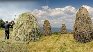 Making Haystacks by Hand in Romania [upl. by Manaker]