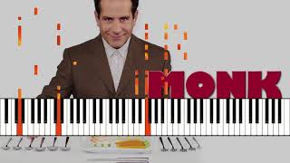 Monk Theme Song  Its A Jungle Out There Piano Tutorial [upl. by Aerdnu545]