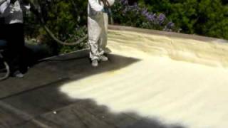 SPRAY FOAM ROOF amp POLYUREA Coating [upl. by Ainelec]