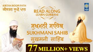 Sukhmani Sahib  Kirtan Roopi  Punjabi English Hindi Read Along  Learn Path  Amritt Saagar [upl. by Leahcin173]