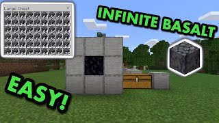 SIMPLE 120 AUTOMATIC BASALT FARM TUTORIAL in Minecraft Bedrock MCPEXboxPS4SwitchWindows10 [upl. by Koloski70]