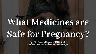 All You Need to Know About Safe Medications During Pregnancy [upl. by Chura]