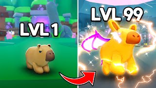 I Upgraded From NOOB to MAX LEVEL Capybara Evolution in Roblox [upl. by Three]