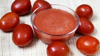 How to make tomato puree  Quick and easy tomato puree recipe [upl. by Edialeda753]